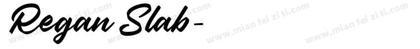 Regan Slab字体转换